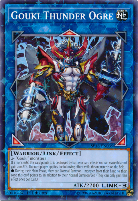 Gouki Thunder Ogre - SP18-EN035 - Starfoil Rare - 1st Edition