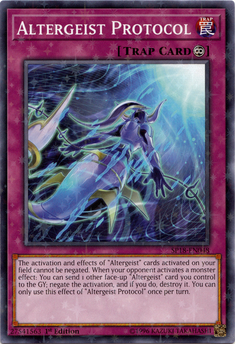 Altergeist Protocol - SP18-EN048 - Starfoil Rare - 1st Edition
