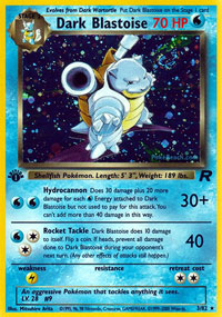 Dark Blastoise - 3/82 - Holo Rare - 1st Edition