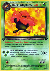 Dark Vileplume - 30/82 - Rare - 1st Edition