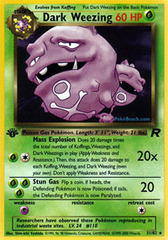 Dark Weezing - 31/82 - Rare - 1st Edition