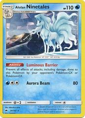 Alolan Ninetales - 28/147 - Cracked Ice Holo (SM Burning Shadows Symbol)