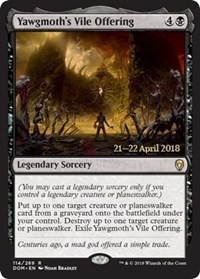 Yawgmoths Vile Offering - Foil - Prerelease Promo