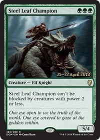 Steel Leaf Champion - Foil - Prerelease Promo