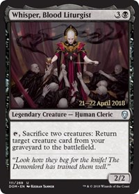 Whisper, Blood Liturgist - Foil - Prerelease Promo