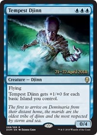 Tempest Djinn - Foil - Prerelease Promo