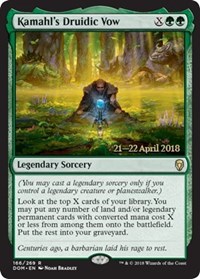 Kamahls Druidic Vow - Foil - Prerelease Promo