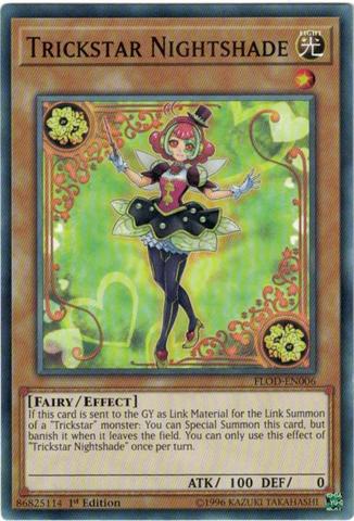 Trickstar Nightshade - FLOD-EN006 - Common - 1st Edition