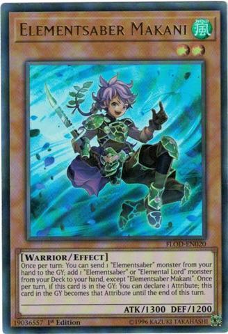 Elementsaber Makani - FLOD-EN020 - Ultra Rare - 1st Edition