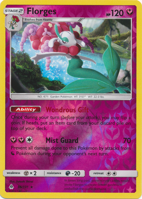 Florges - 86/131 - Rare - Reverse Holo