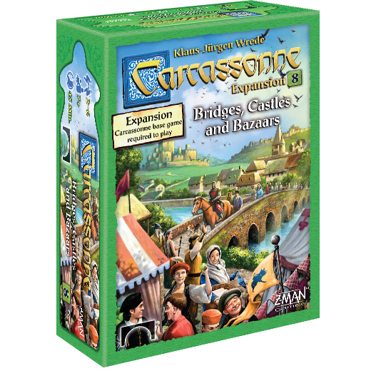 Carcassonne: Expansion 8 - Bridges, Castels &  Bazaars (2018)