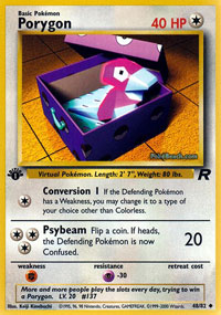 Porygon - 48/82 - Uncommon - 1st Edition