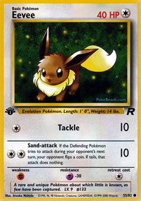 Eevee - 55/82 - Common - 1st Edition