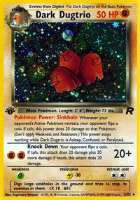 Pokemon Dark Dugtrio 1st 2024 edition