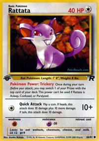 Rattata - 66/82 - Common - 1st Edition