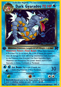 Dark Gyarados - 8/82 - Holo Rare - 1st Edition