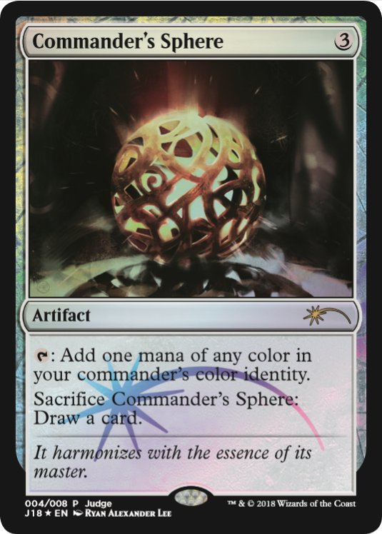 Commanders Sphere - Foil DCI Judge Promo