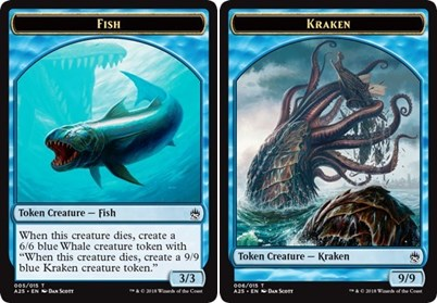 Fish (005) // Kraken (006) Double-Sided Token