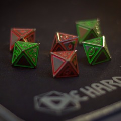 Star Wing Dice Set - Sinister Chrome