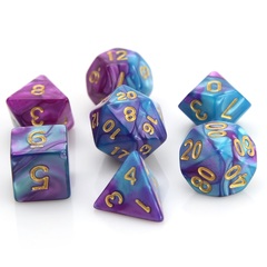 RPG Set - Purple/Turquoise Marble