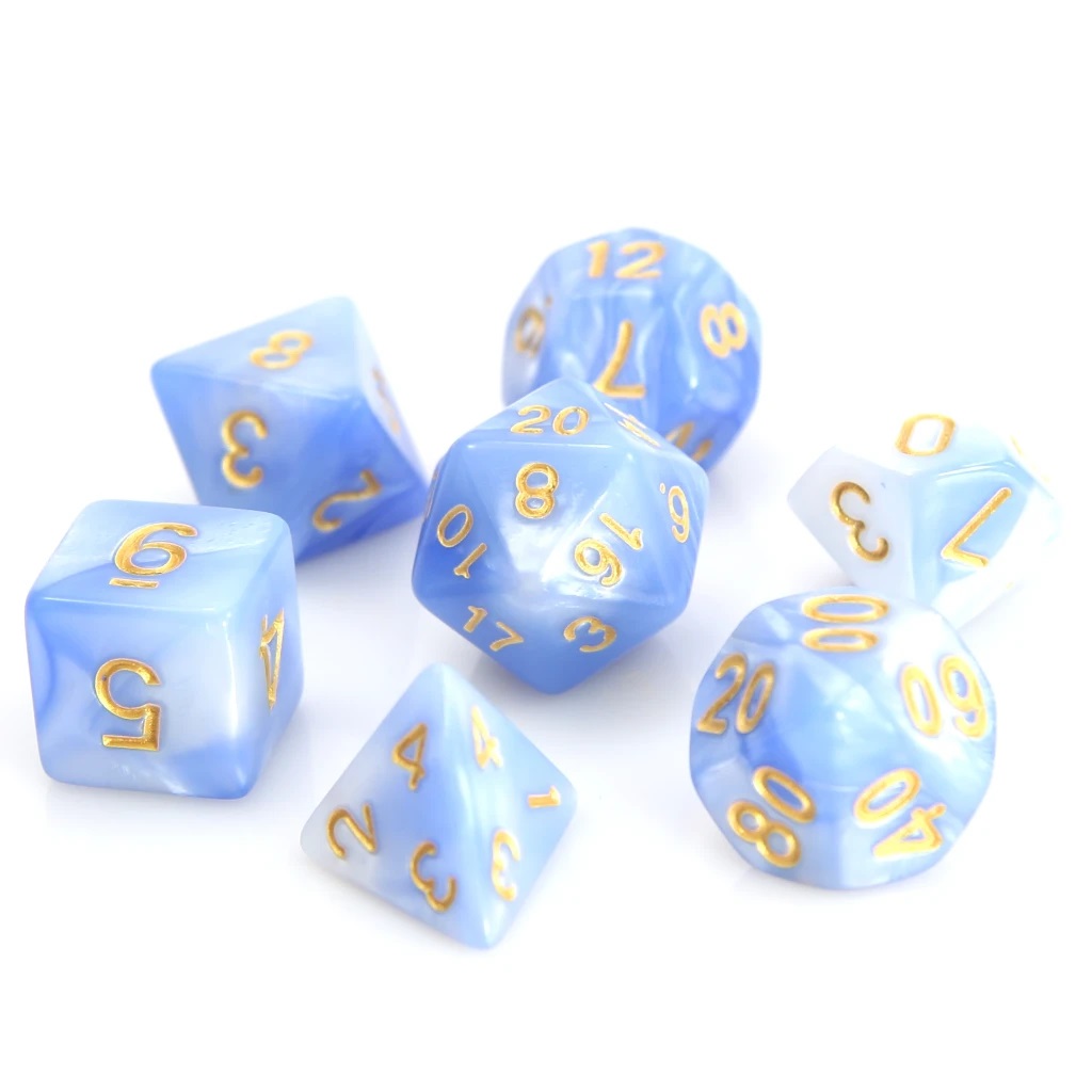 RPG Set - Blue/White Marble