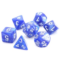 RPG Set - Blue Swirl w/ White