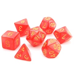 RPG Set - Red Swirl w/ Gold