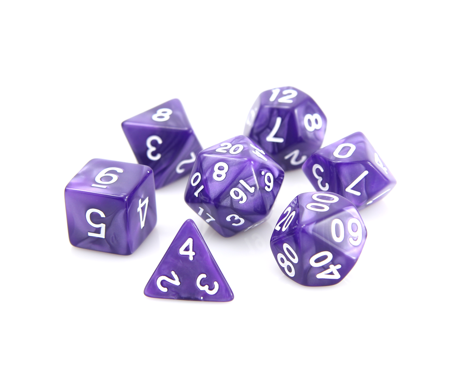 RPG Set - Purple Swirl w/ Gold