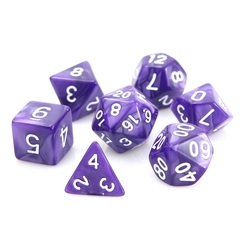 RPG Set - Purple Swirl w/ White