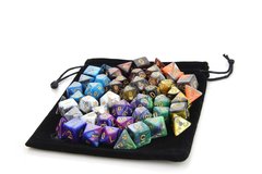 7 Set Marble Bundle + Satin-Lined Velvet Bag