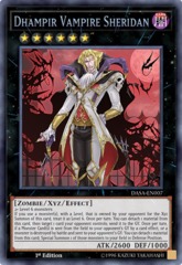 Dhampir Vampire Sheridan - DASA-EN007 - Secret Rare - 1st Edition