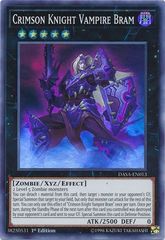 Crimson Knight Vampire Bram - DASA-EN013 - Super Rare - 1st Edition