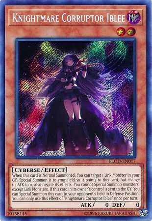 Knightmare Corruptor Iblee - FLOD-EN017 - Secret Rare - Unlimited Edition Knightmare Corruptor Iblee - FLOD-EN017 - Secret Rare - Unlimited Edition