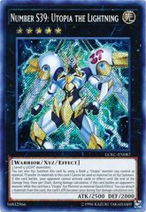 Number S39: Utopia the Lightning - LCKC-EN087 - Secret Rare - Unlimited Edition