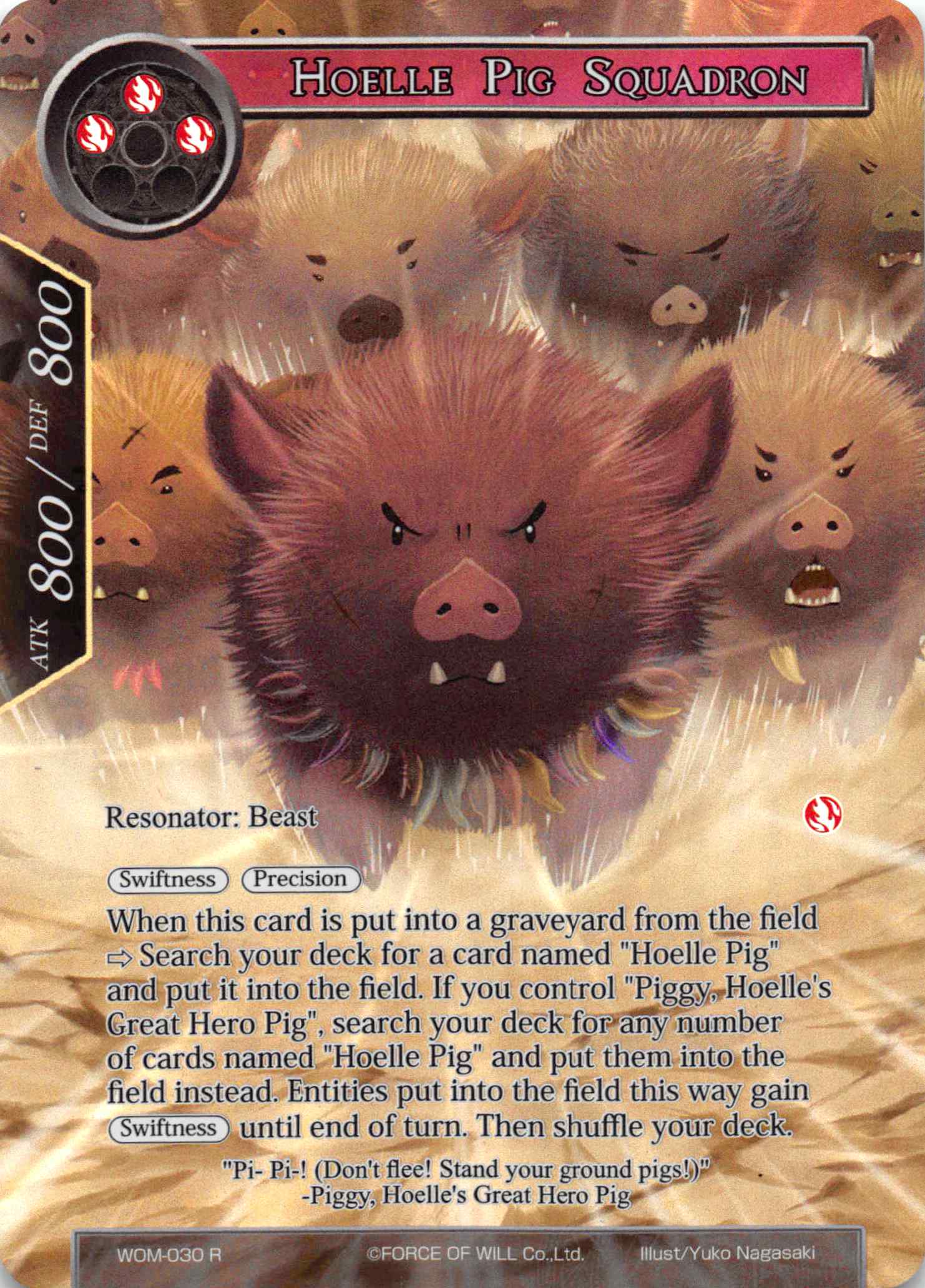 Hoelle Pig Squadron (Full Art) - WOM-030 - R