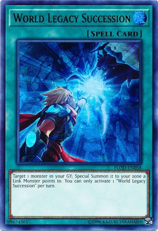 World Legacy Succession - FLOD-EN058 - Ultra Rare - Unlimited Edition - Yu-Gi-Oh! Singles Booster Set Cards (VRAINS) Flames of Destruction - Illustrious Cards and Games World Legacy Succession - FLOD-EN058 - Ultra Rare - Unlimited Edition - Yu-Gi-Oh! Singles Booster Set Cards (VRAINS) Flames of Destruction - Illustrious Cards and Games
