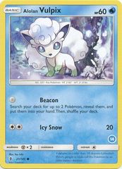 Alolan Vulpix - 21/149 - Common (Ninetales Deck 14)