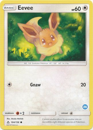 Eevee - 104/156 - Common (Ninetales Deck 26)