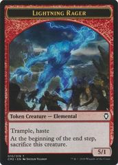 Lightning Rager 5/1 trample haste Token (set aléatoire)