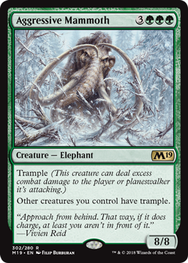 Aggressive Mammoth - Planeswalker Deck Exclusive