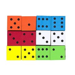 16mm Foam Dice - Set of 12