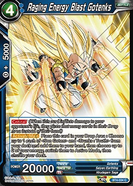 Raging Energy Blast Gotenks - BT4-034 - C