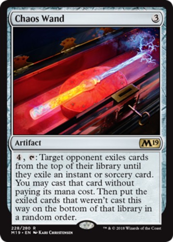 Chaos Wand 1x FOIL M19 MTG Core Set 2019 Rare MINT artifact