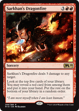 Sarkhans Dragonfire - Planeswalker Deck Exclusive
