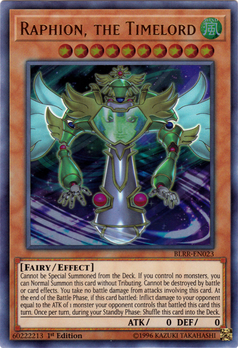 Raphion, the Timelord - BLRR-EN023 - Ultra Rare - 1st Edition - Battles of Legend: Relentless Revenge