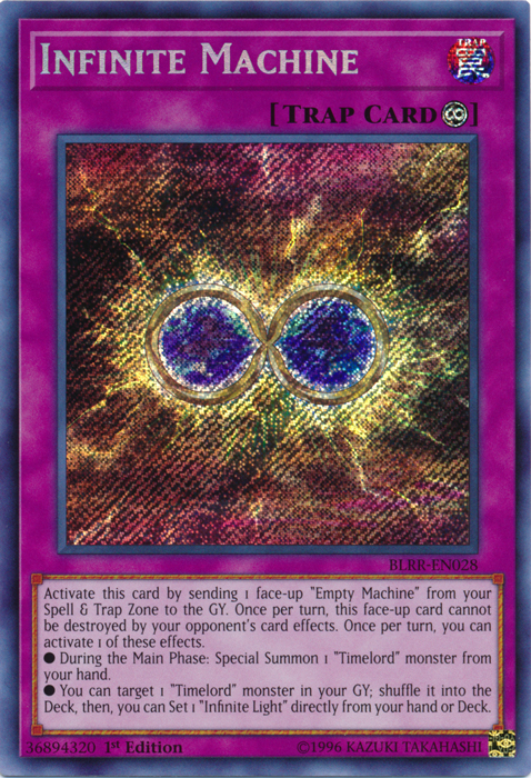 Infinite Machine - BLRR-EN028 - Secret Rare - 1st Edition