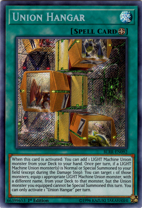 Union Hangar - BLRR-EN092 - Secret Rare - 1st Edition