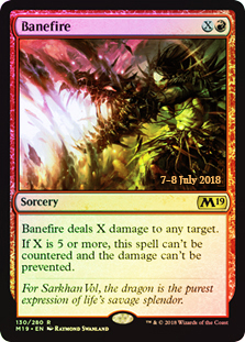 Banefire - Foil - Prerelease Promo