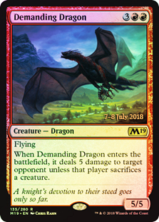 Demanding Dragon - Foil - Prerelease Promo