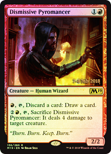 Dismissive Pyromancer - Foil - Prerelease Promo